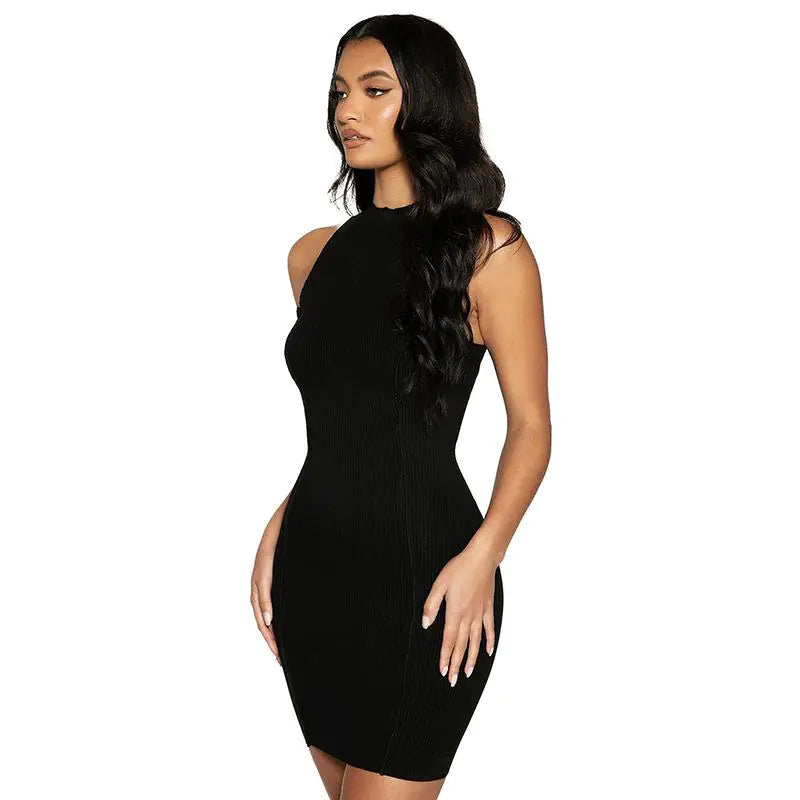 Summer Ribbed Sleeveless Bodycon Summer Dress